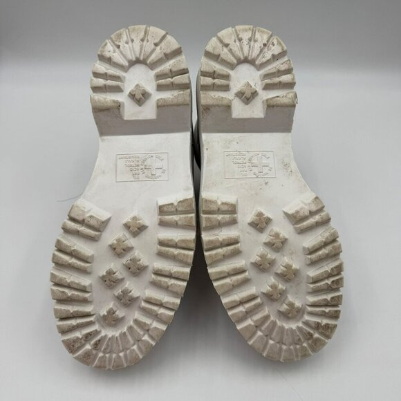 Dr. Martens Zuma II Optical White Leather Ankle Boots Womens Size 9 Lace-Up - Picture 7 of 13